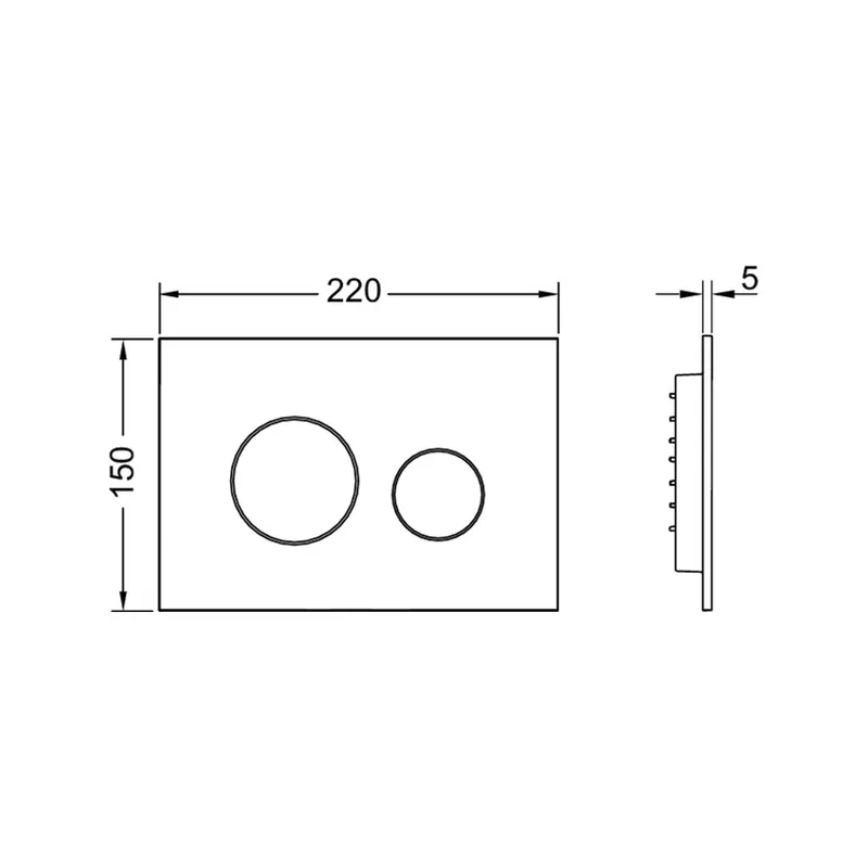 TECEloop 9240926 Flush Plate