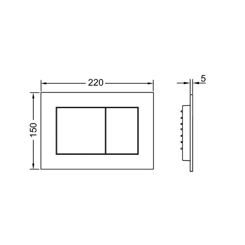 TECEnow 9240422 Flush Plate