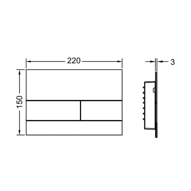 TECEsquare 9240843 Flush Plate