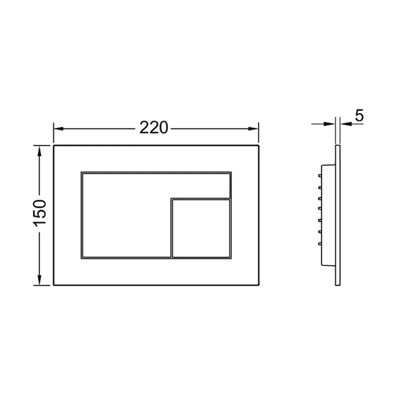 TECEvelvet 9240732 Flush Plate