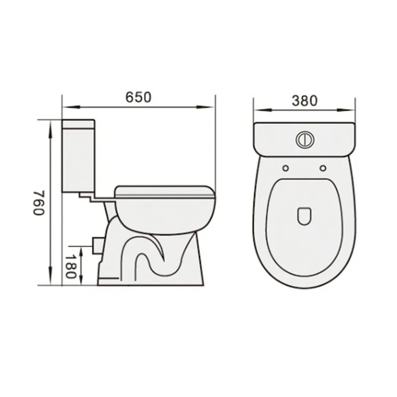 Tiara WC-218 Close-Coupled Water Closet