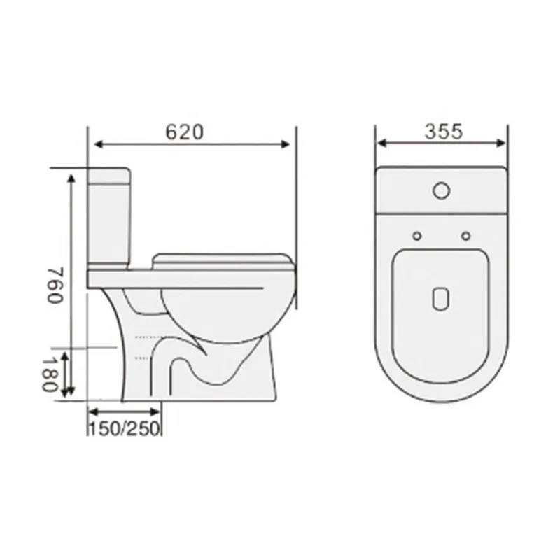 Tiara WC-219 Close-Coupled Water Closet