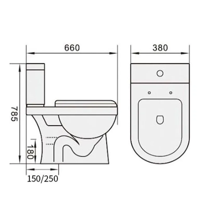 Tiara WC-268 Close-Coupled Water Closet