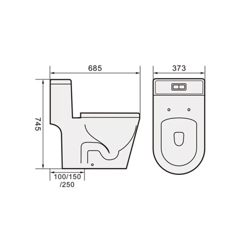Tiara WC-525 One-Piece Water Closet
