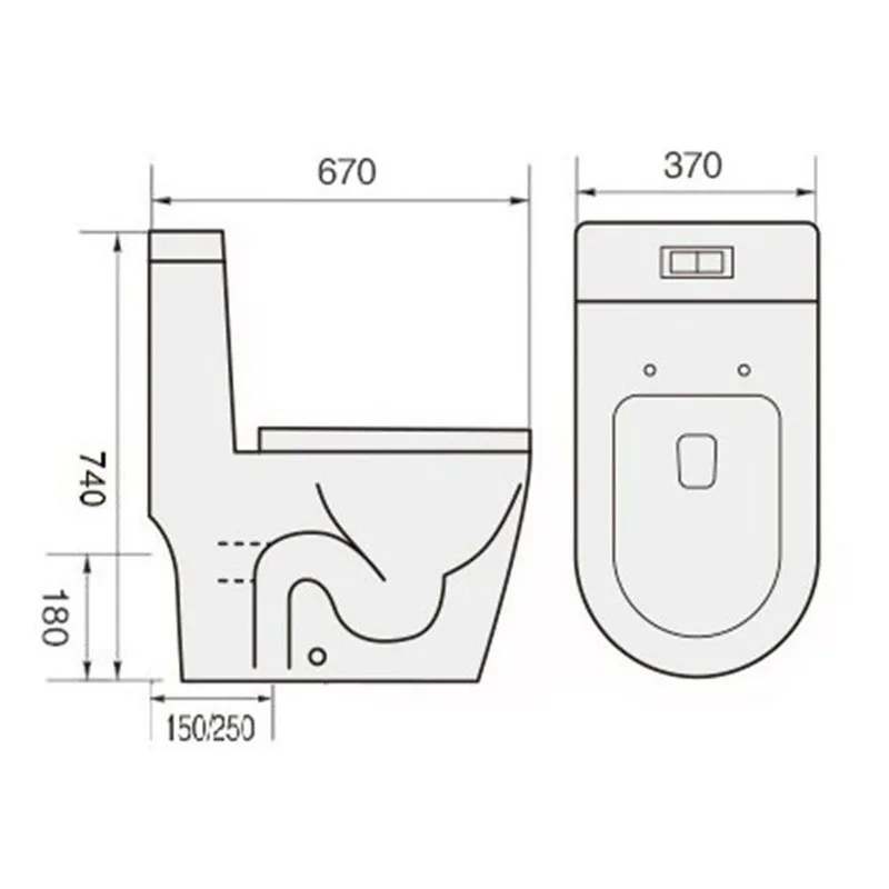 Tiara WC-535 One-Piece Water Closet