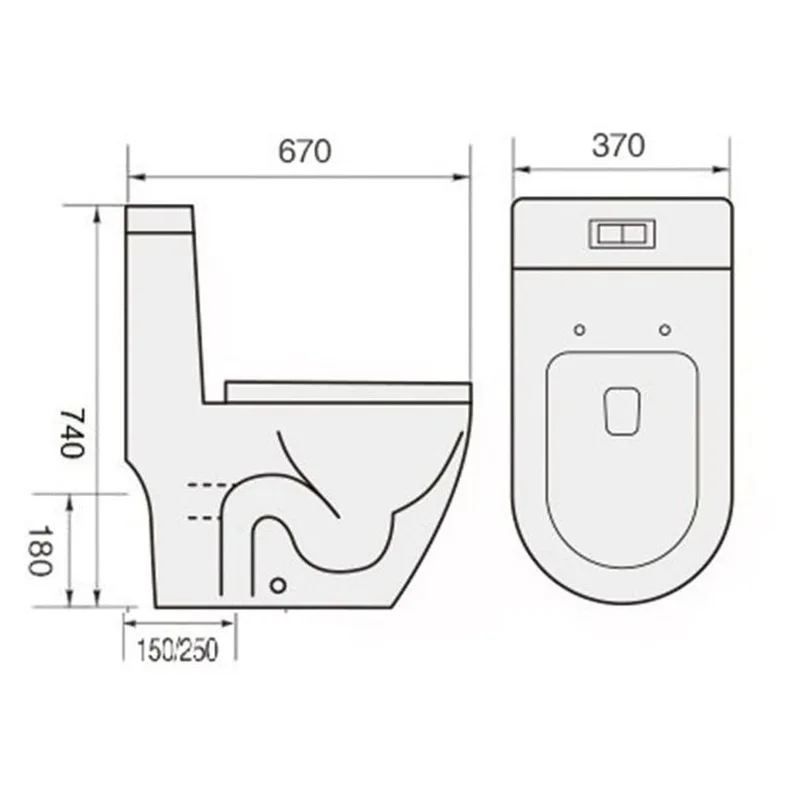 Tiara WC-538 One-Piece Water Closet