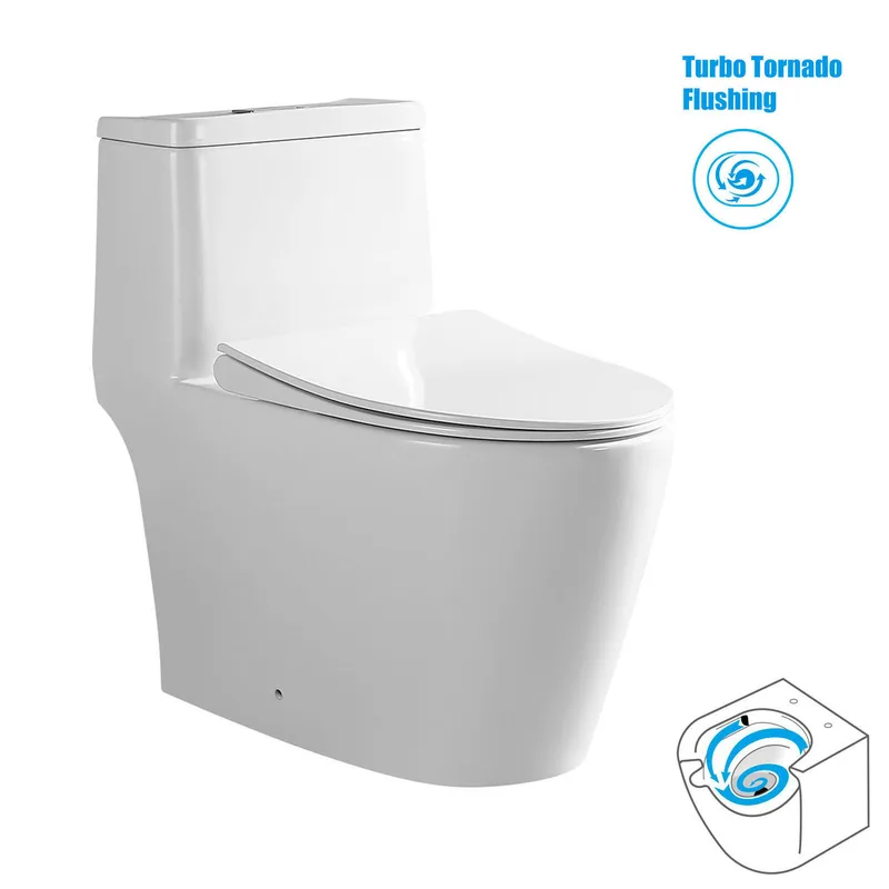Tiara WC-918 One-Piece Water Closet with Tornado Flushing