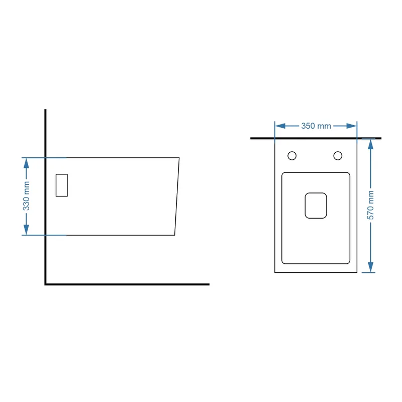 Vera W.015 Wall-Hung Water Closet