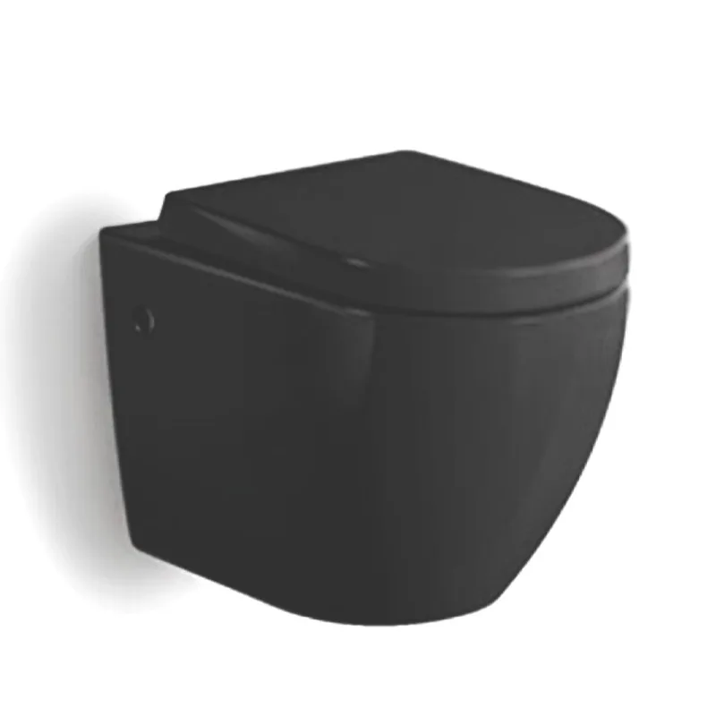 Vera W.030-MB Wall-Hung Water Closet (Matt Black)