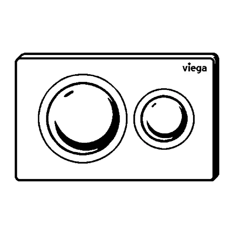 Viega K86010-B Flush Plate (Black Matt)