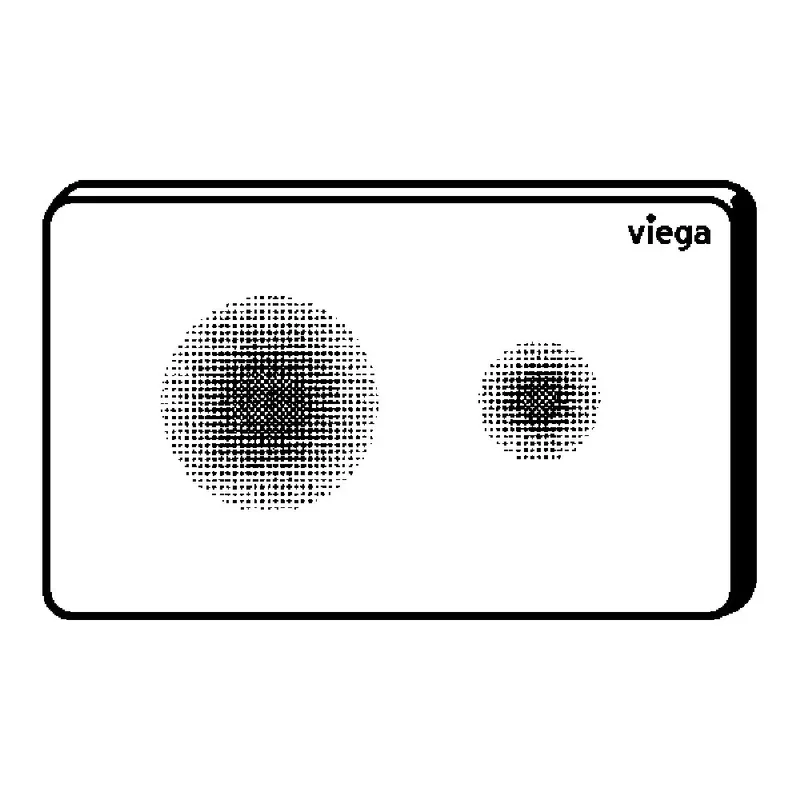 Viega K8615.1 Visign for Style 25 Sensitive Flush Plate (White Alpine)