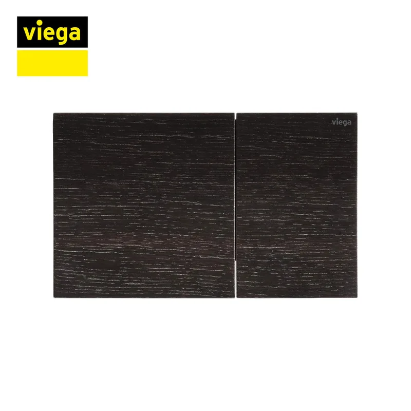 Viega K86201-SOJB Flush Plate (Stained Oak / Jet Black)