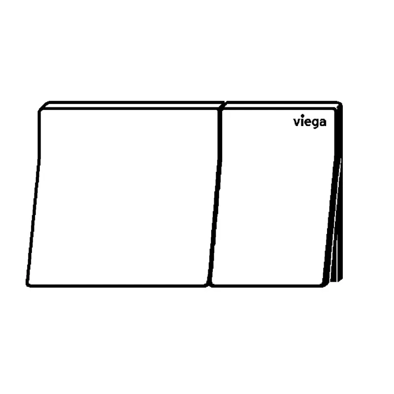 Viega K86201-SOJB Flush Plate (Stained Oak / Jet Black)