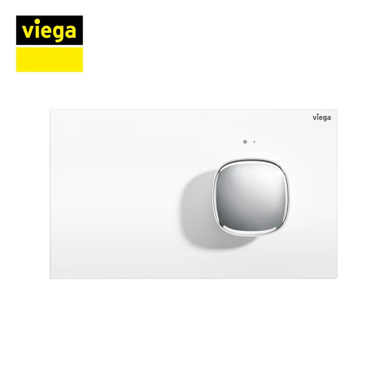 Viega K86211-PWC Flush Plate (Polished White / Chrome)