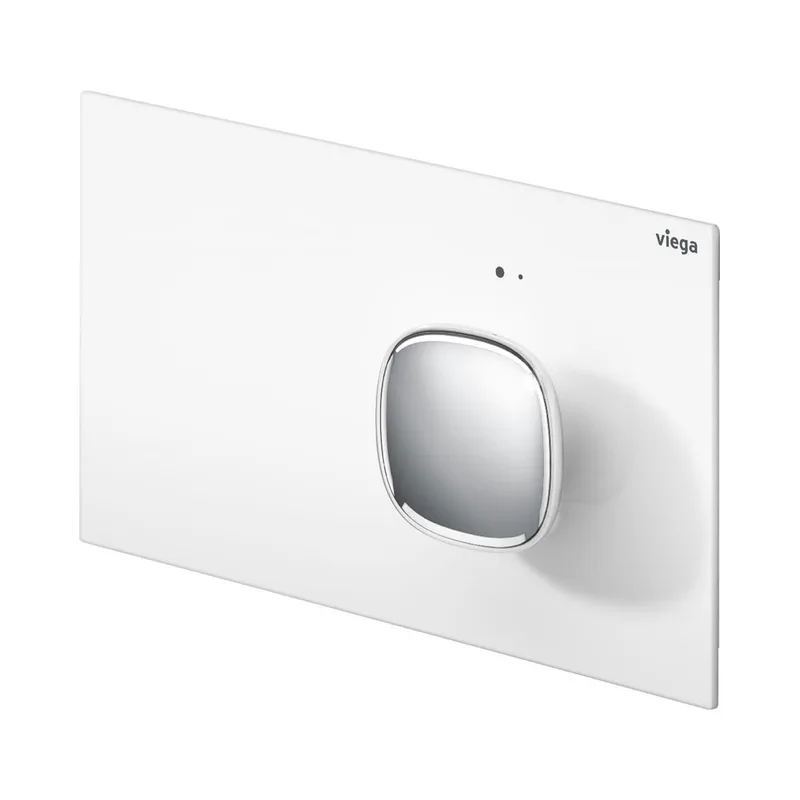 Viega K86211-PWC Flush Plate (Polished White / Chrome)