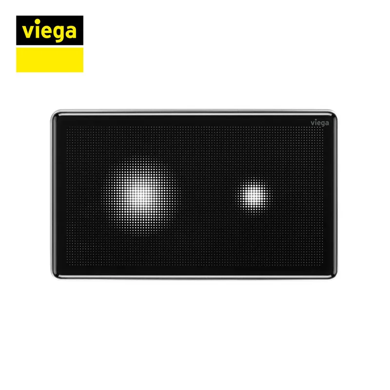 Viega K8625.1 Visign for More 205 Sensitive Flush Plate (Black)