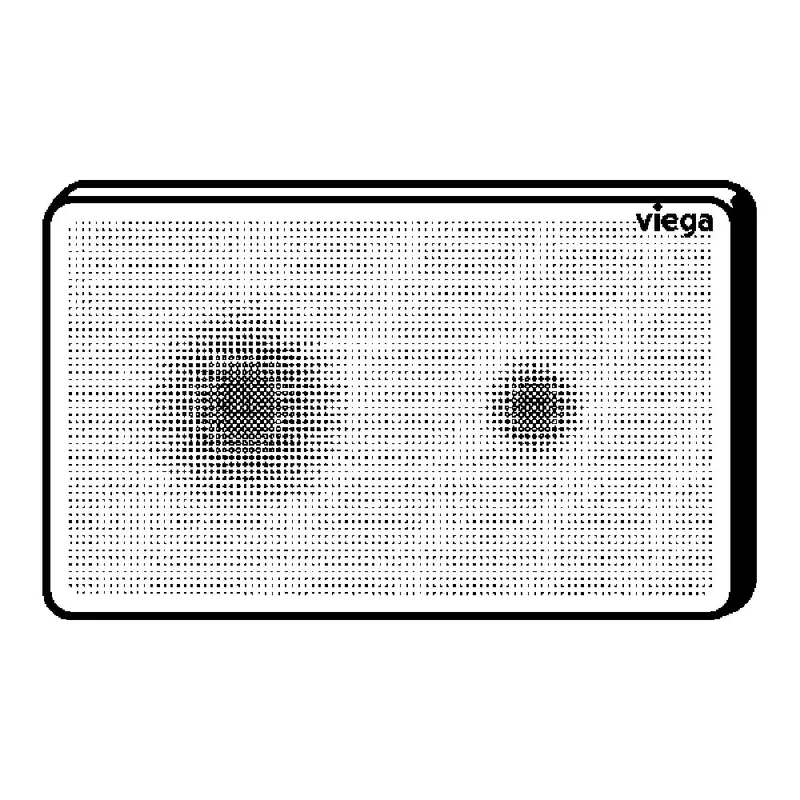 Viega K8625.1 Visign for More 205 Sensitive Flush Plate (Black)