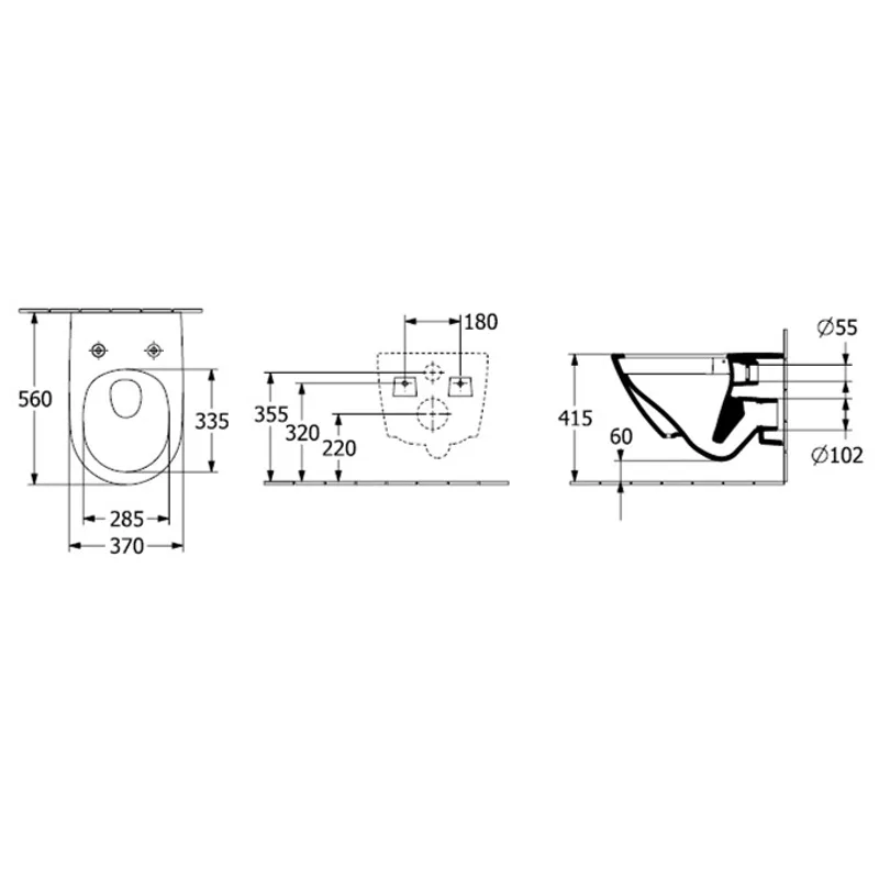 Villeroy & Boch Subway 3.0 Wall-Hung Toilet