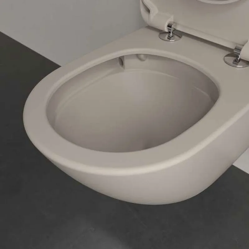 Villeroy & Boch Antao 4674T0AM + 8M67S1AM Wall Mounted Toilet (Brown)