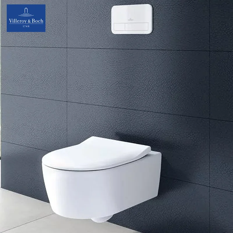Villeroy & Boch Avento Wall-Hung WC with Original Soft-Close Slim Seat & Cover