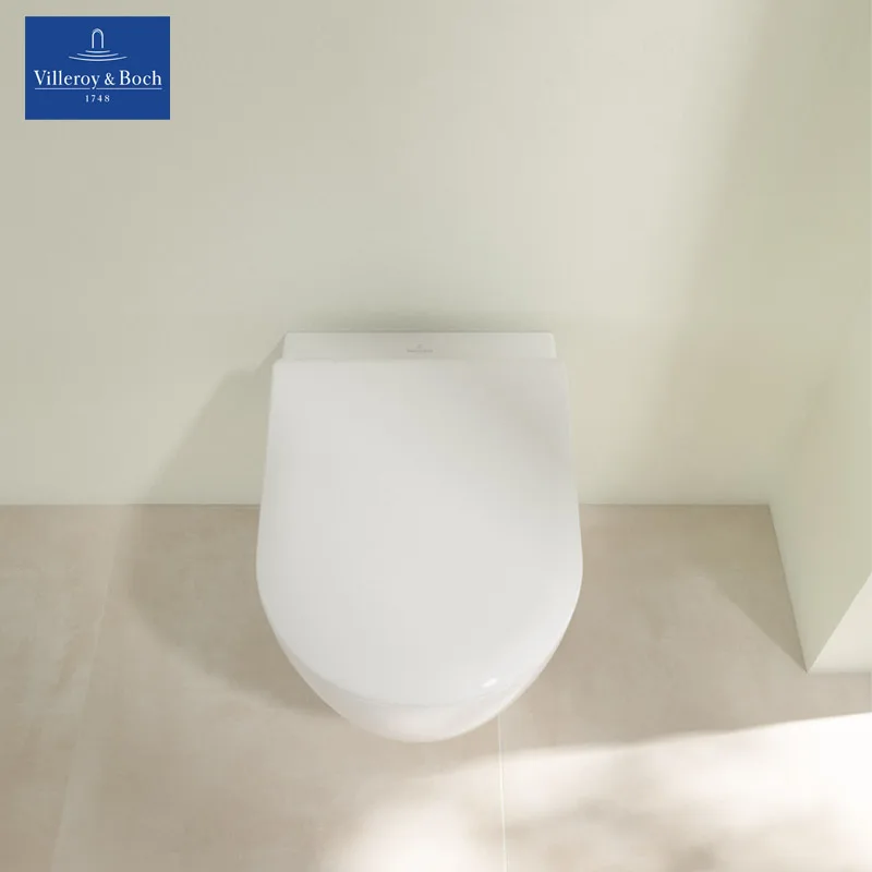 Villeroy & Boch Avento Wall-Hung WC with Original Soft-Close Slim Seat & Cover