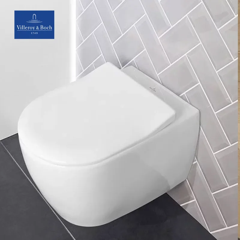 Villeroy & Boch Subway 2.0 Wall-Hung WC with Original Slim Soft-Close Seat & Cover