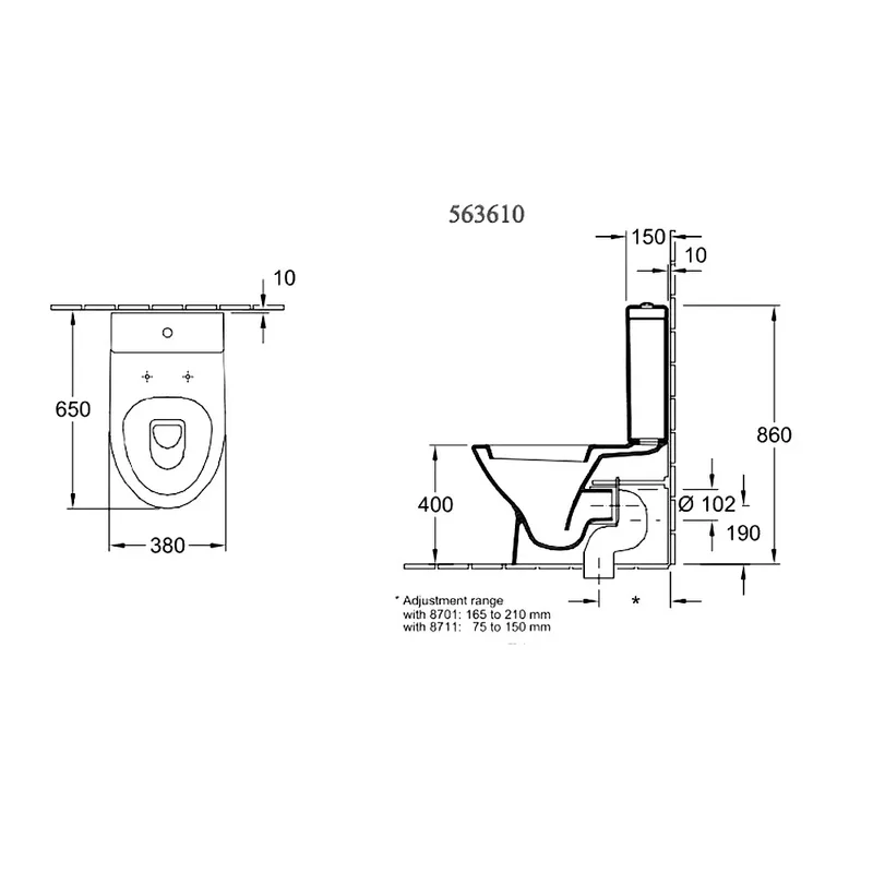 Villeroy & Boch Tube Close-Coupled WC with Soft-Close Seat