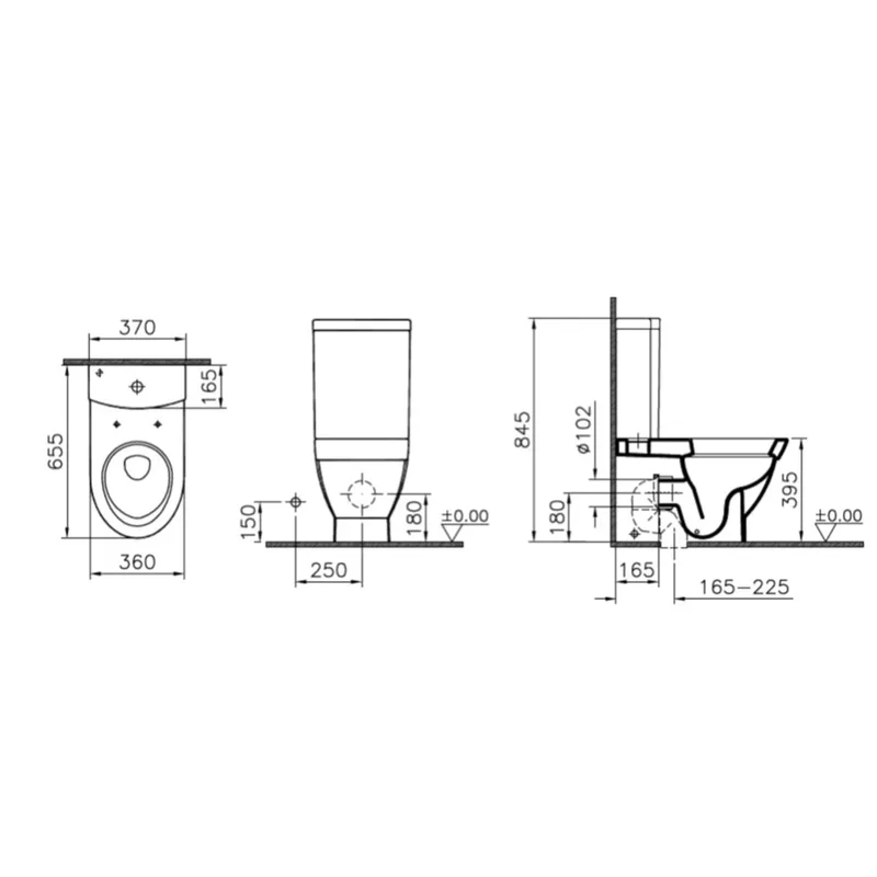 Vitra Form500 Close-Coupled Water Closet