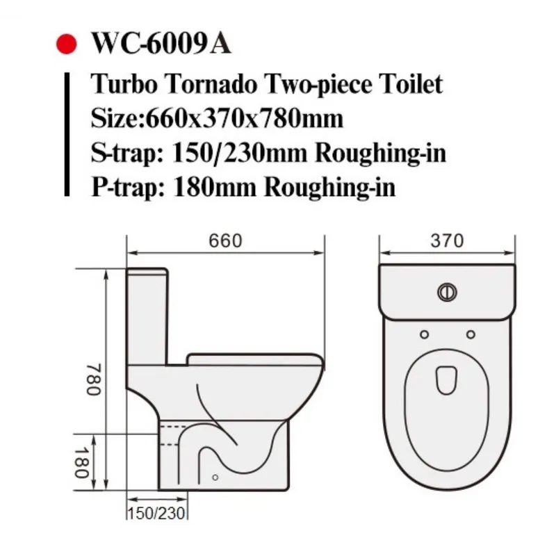 Geo Ceram WC6009 Close-Coupled Water Closet