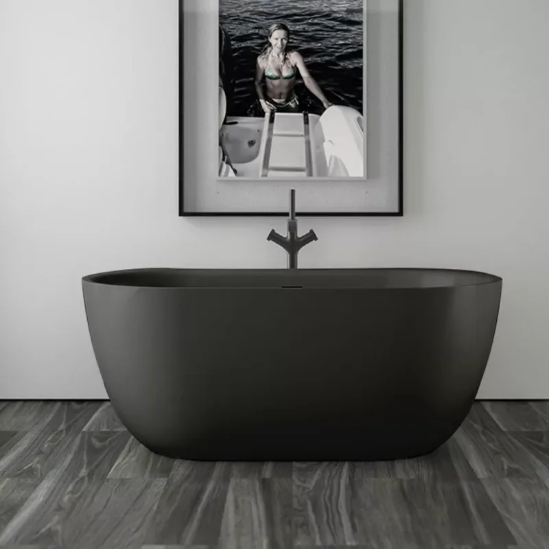 0100-299 Free Standing Bathtub (Matt Black)