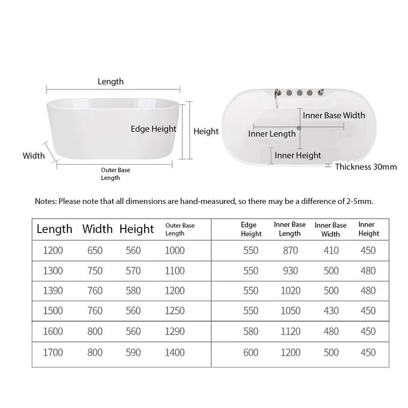 8202B Freestanding Bathtub
