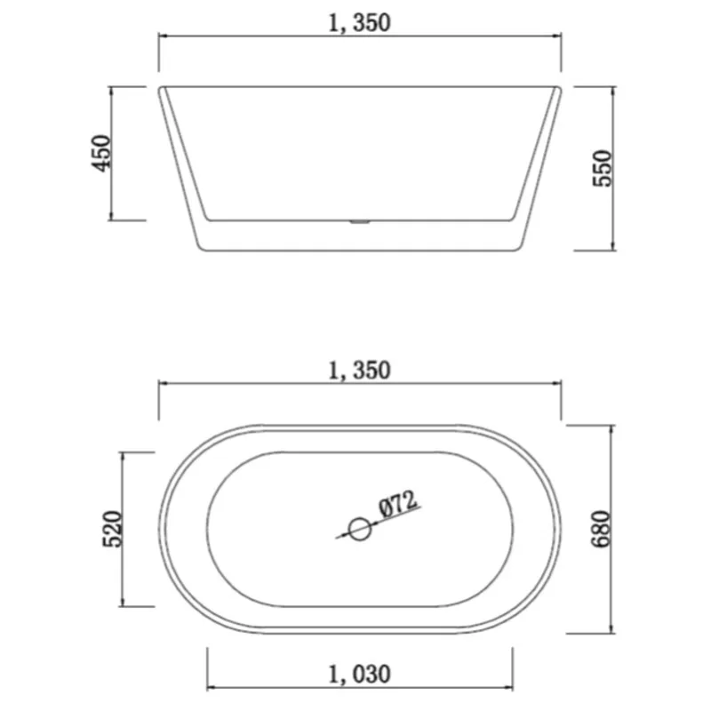 BT004B Freestanding Bathtub
