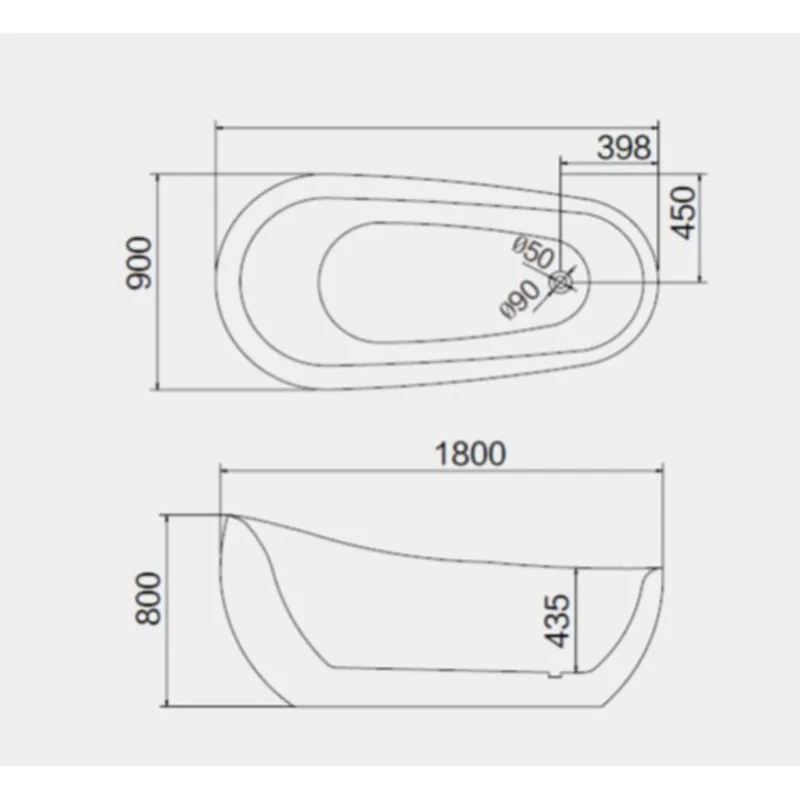 BT102 Freestanding Bathtub