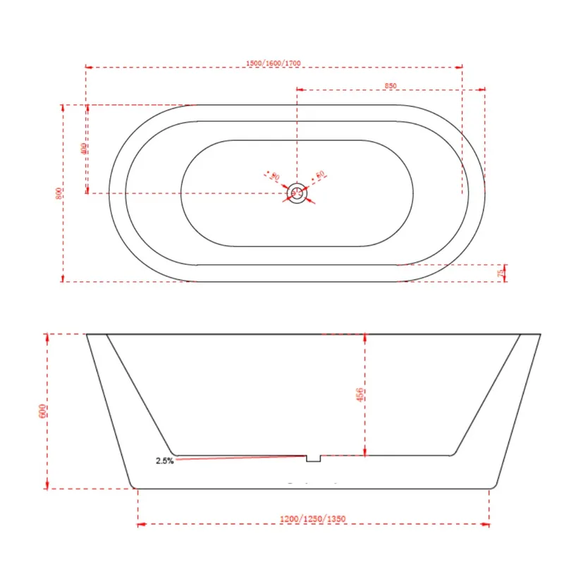 BT106 Freestanding Bathtub