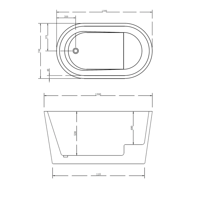 BT107 Free Standing Bathtub