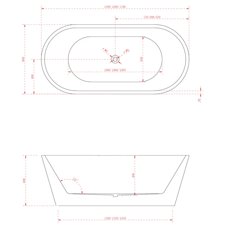 BT111H Freestanding Bathtub