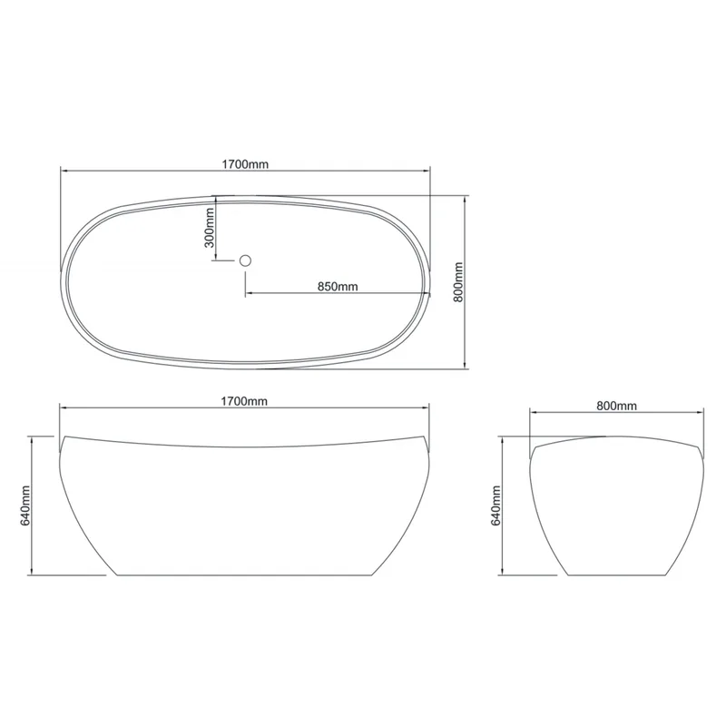 BT136 Free Standing Bathtub