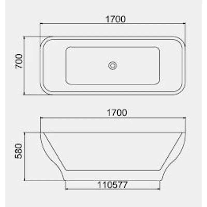 BT182 Freestanding Bathtub
