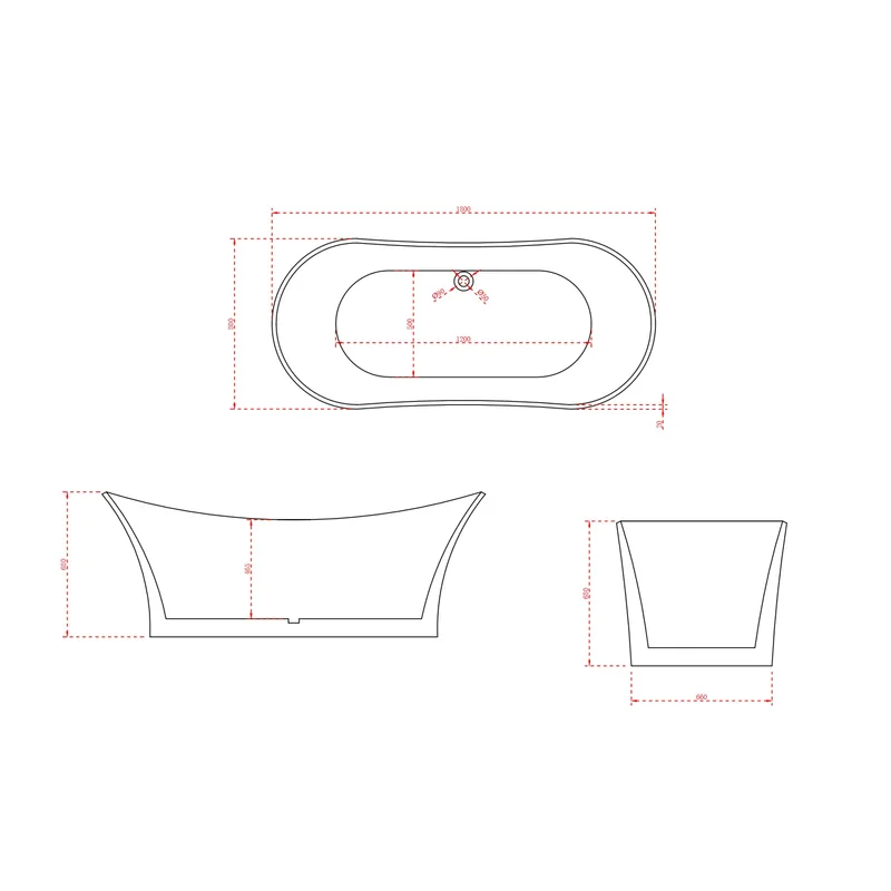 BT188 Free Standing Bathtub