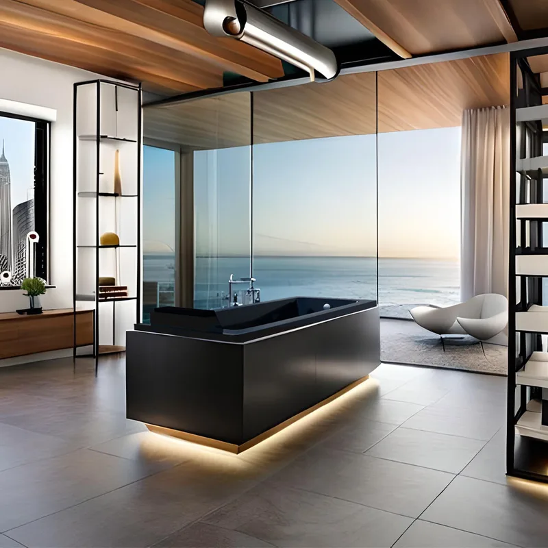 BT5542-BK Built-In Bathtub