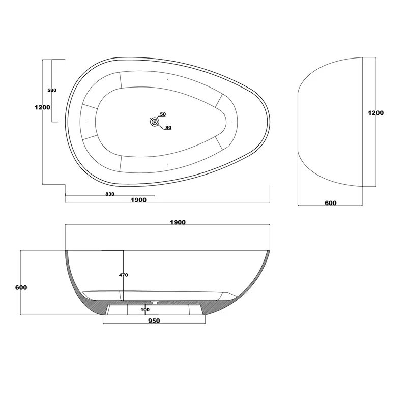 BTS29 Free Standing Bathtub
