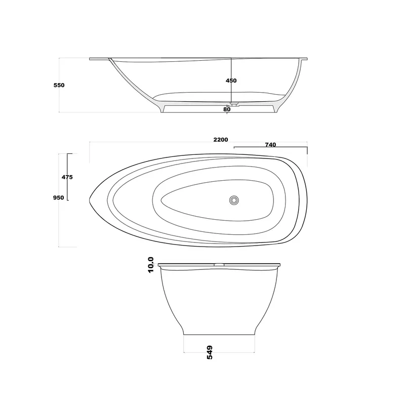 BTS32 Free Standing Bathtub