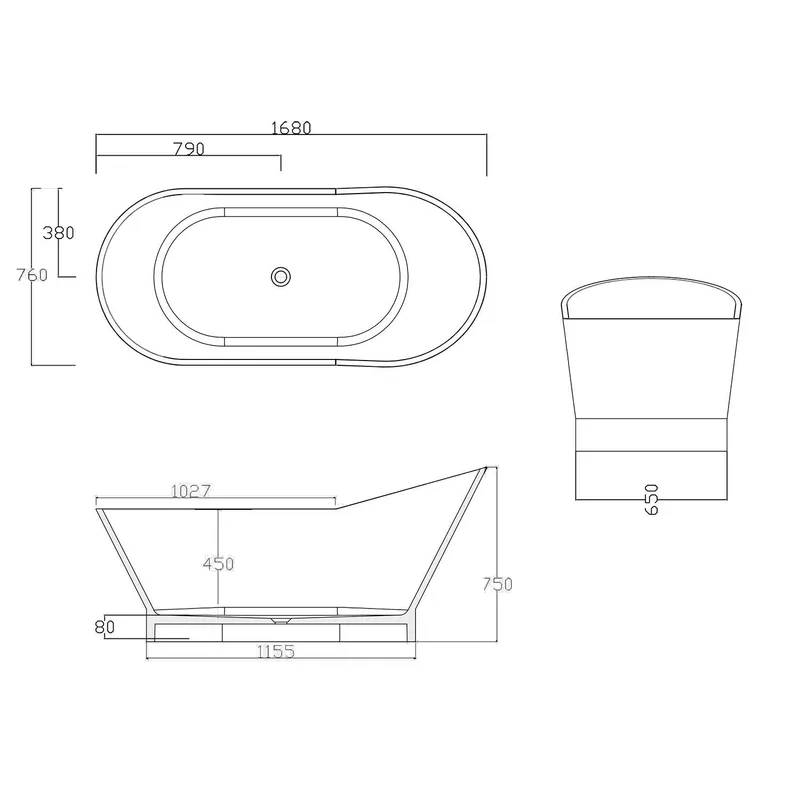 BTS34 Free Standing Bathtub