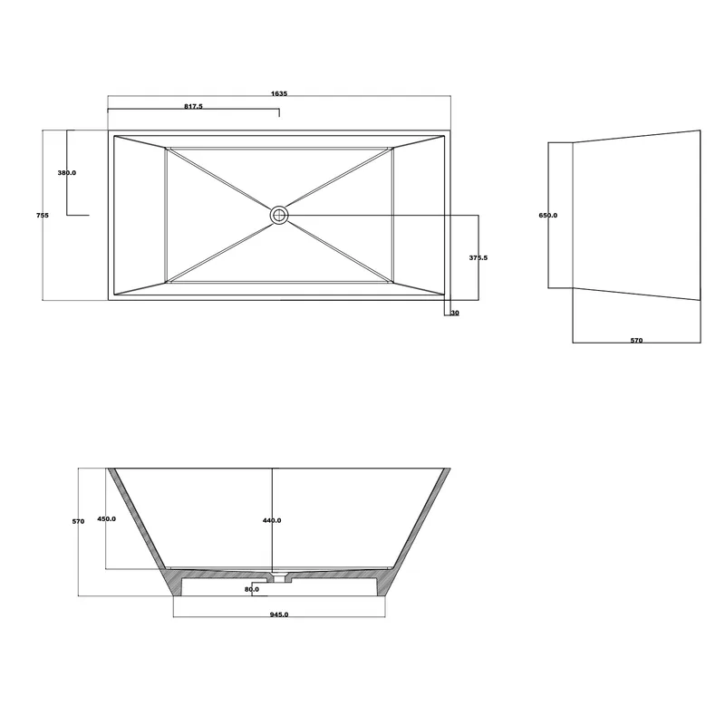 BTS35 Free Standing Bathtub