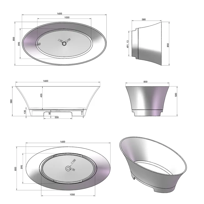 BTS94 Free Standing Bathtub