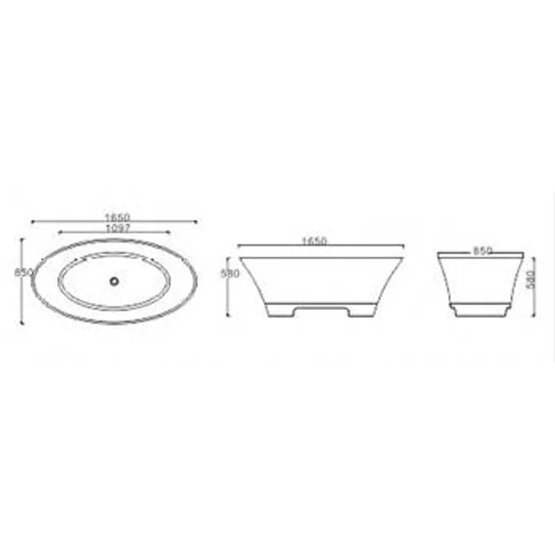 BTS94BL Free Standing Bathtub