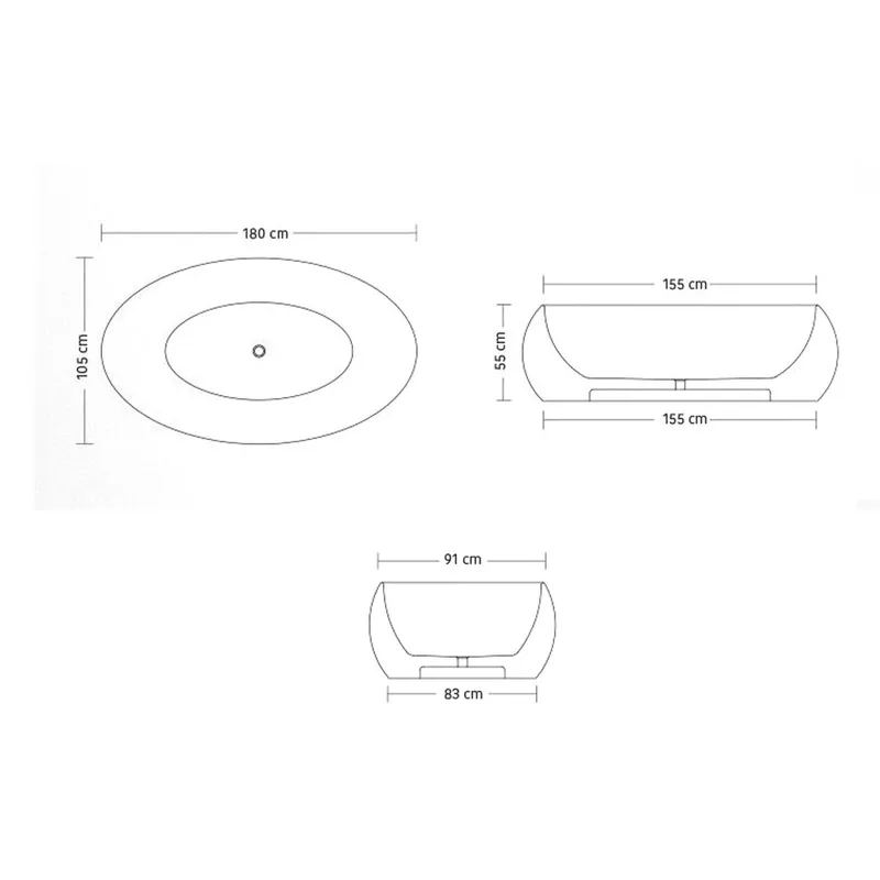 Davis Stone Resin Bathtub