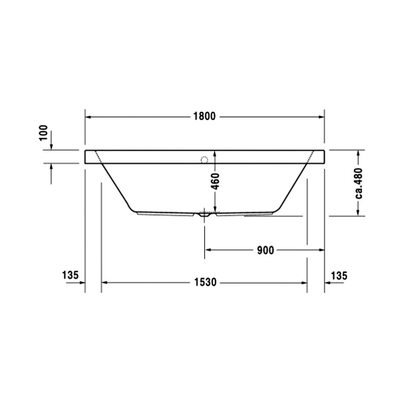 Duravit Happy DRV-700020 Built-In Bathtub