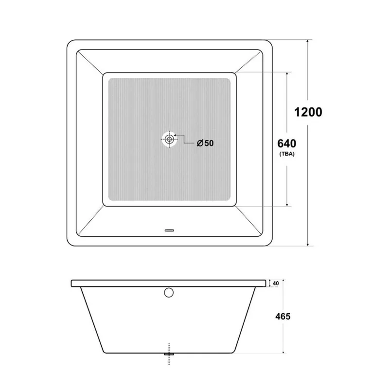 FELICIA Built-In Bathtub