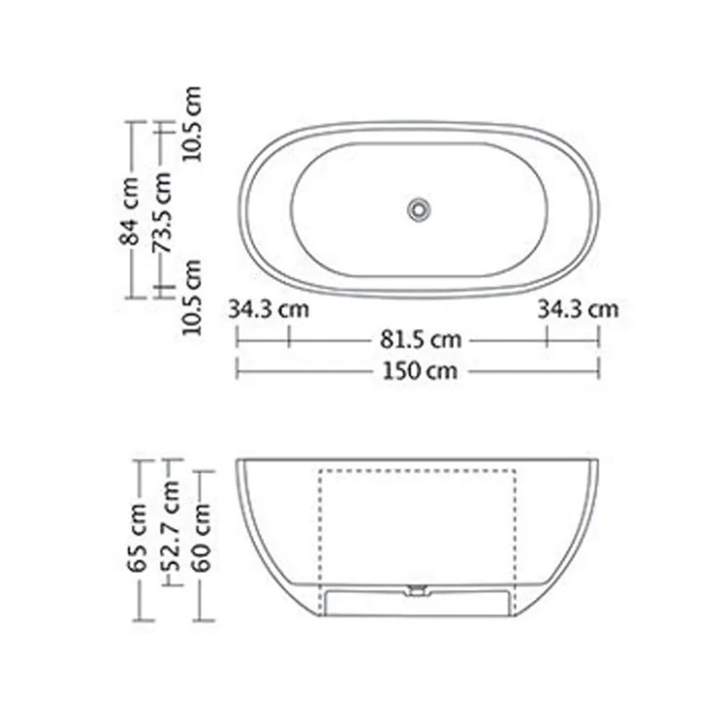 Goya Stone Resin Bathtub